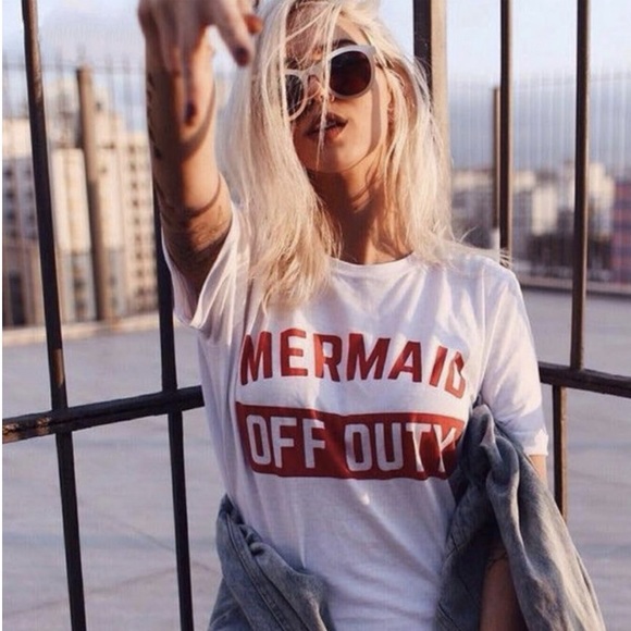 NWOT - Mermaid Off Duty Tee Shirt ☀️ - Picture 3 of 4
